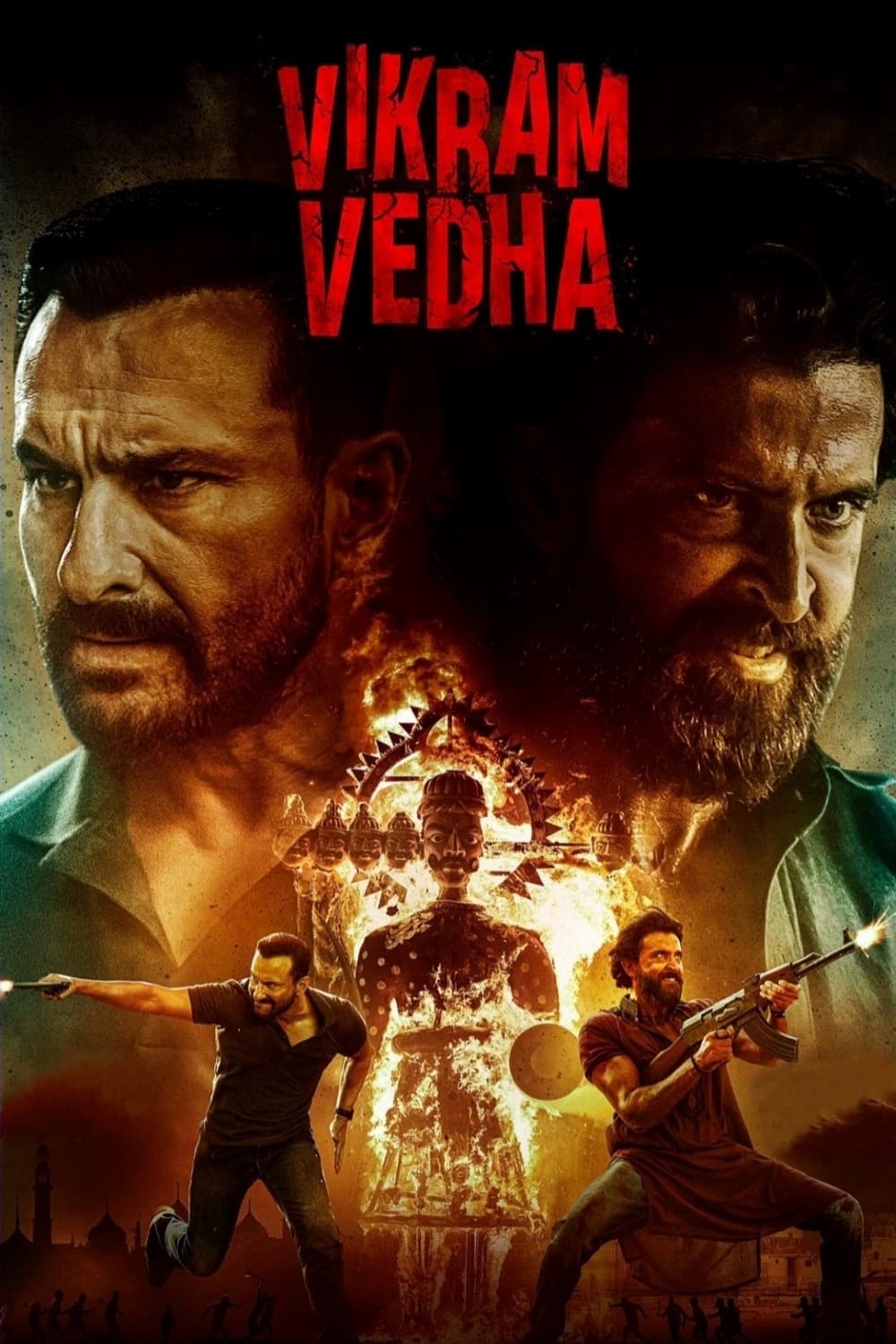 Vikram Vedha Hindi Dubbed Movie Poster (2022)