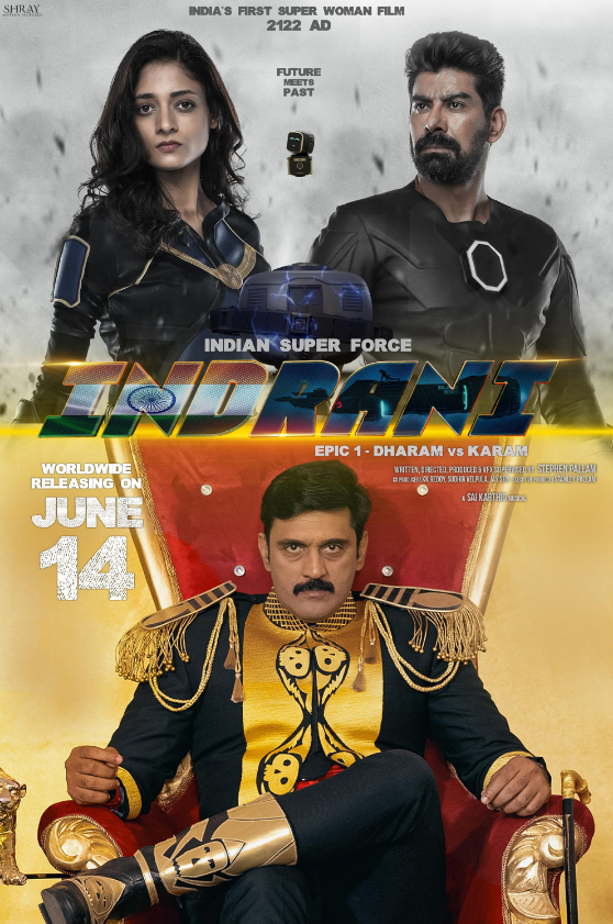 Indrani- Epic 1 Dharam vs Karam Hindi Dubbed Movie Poster (2024)