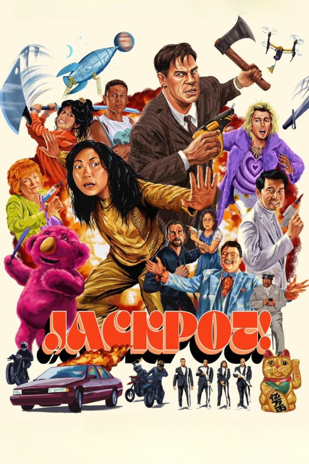 Jackpot! Hindi Dubbed Movie Poster (2024)